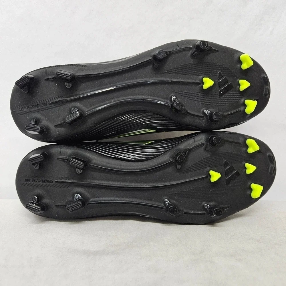 Adidas F50 League FG MG Soccer Cleats‎ JI0007 Black Lucid Lemon Mens Size 13